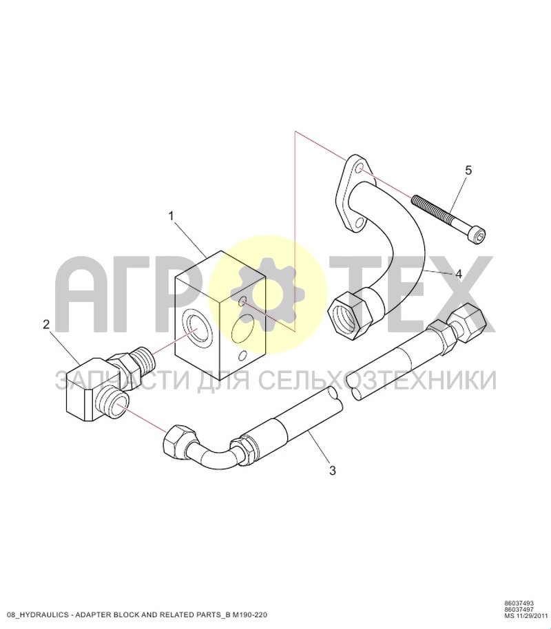 Чертеж Переходной блок и сопутствующие изделия (RC1.08.016)